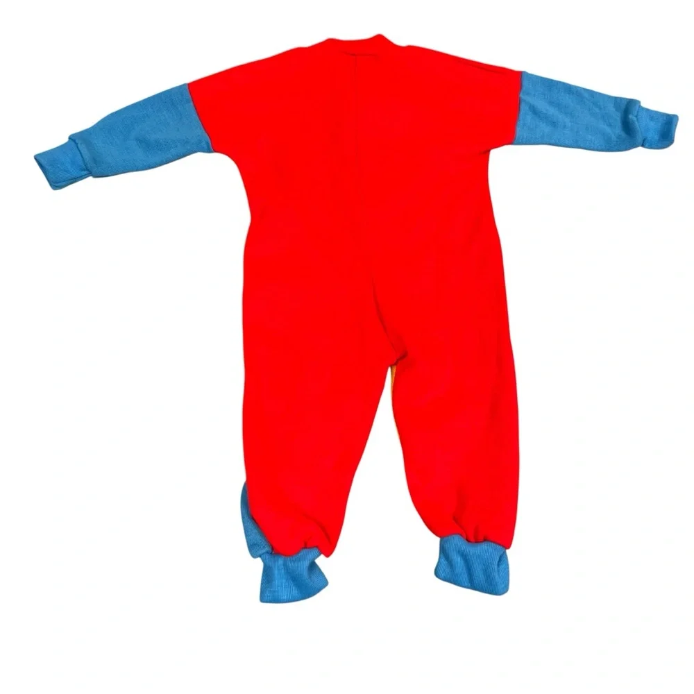 Vintage Shirtees Baby Colorblock Sleeper Size 12M 70s 80s Retro (Runs Small)